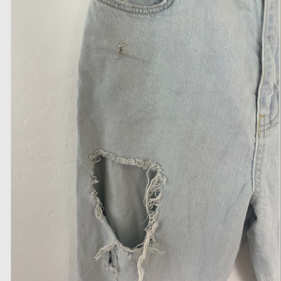 BDG High-Waisted Slim Straight Peasant Hipster Hippie Boho Street Destroyed Jean - Picture 8 of 12